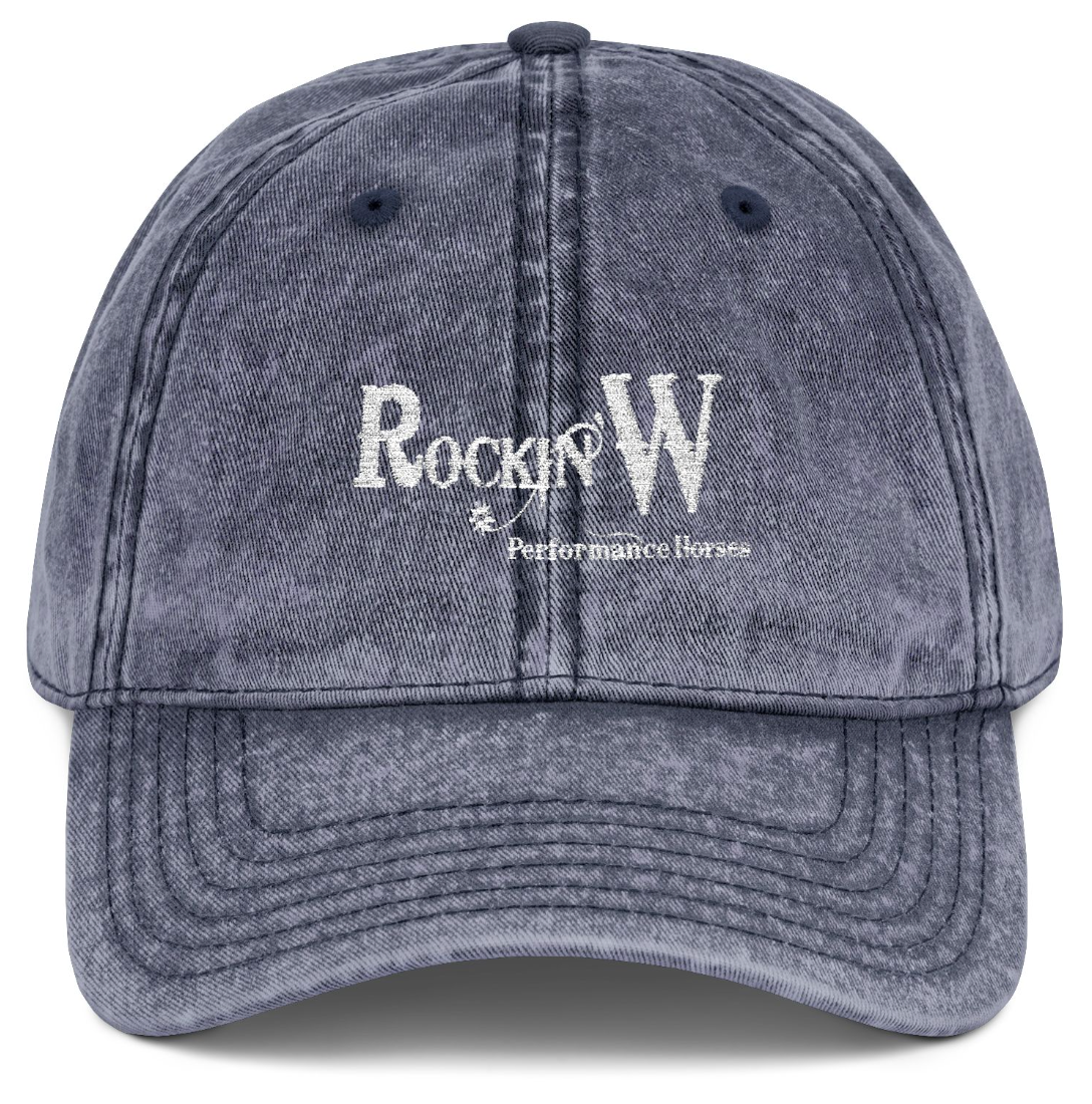 Vintage Cap Embroidery Rockin' W Performance Logo