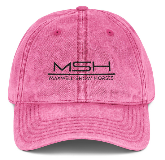 Vintage Cap Embroidery Maxwell Show Horses Logo