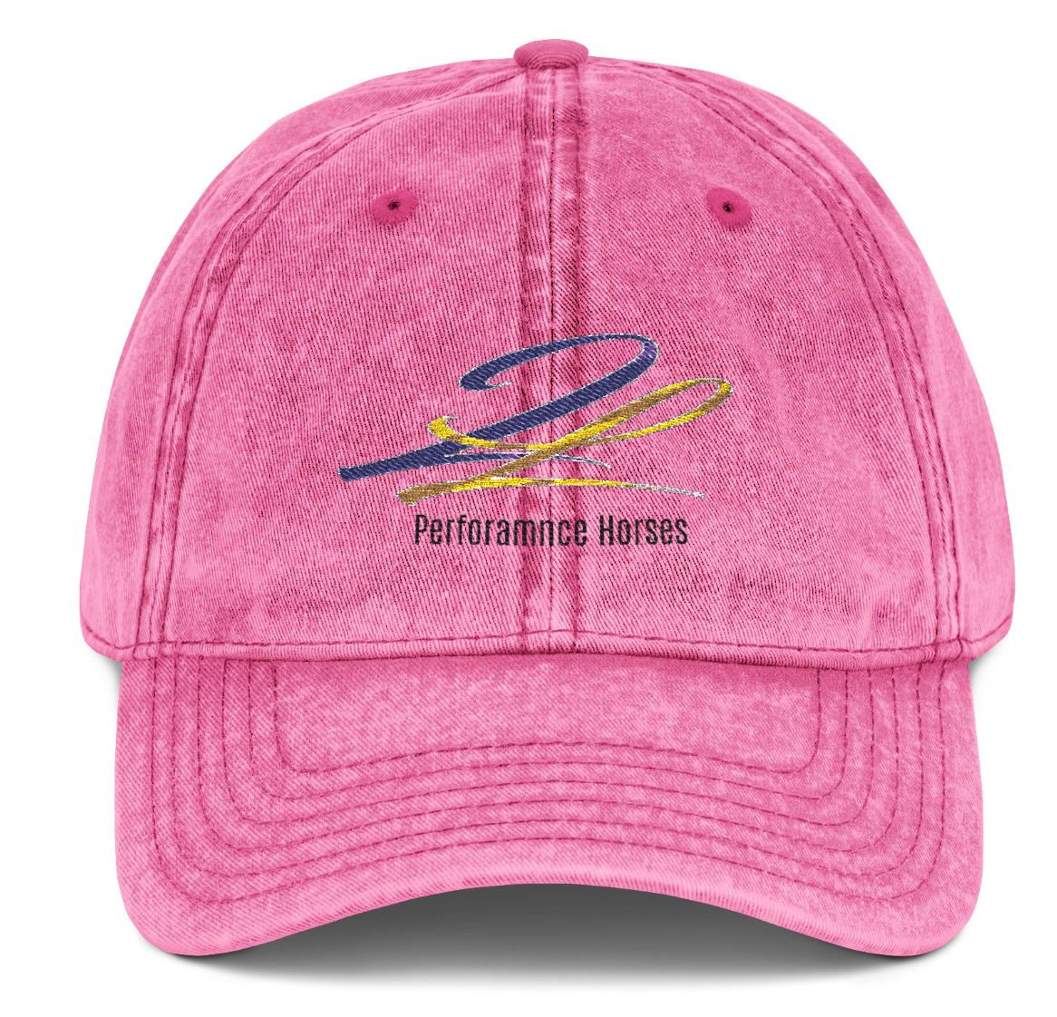 Vintage Cap Embroidery 2L Performance Horses Logo