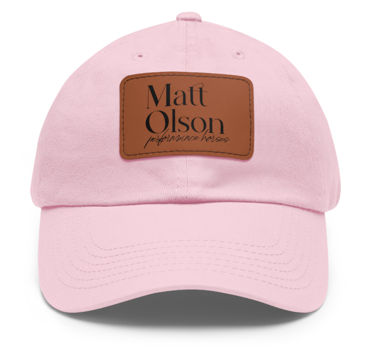 Matt Olson Performance Show Horses Logo Square Patch Cap