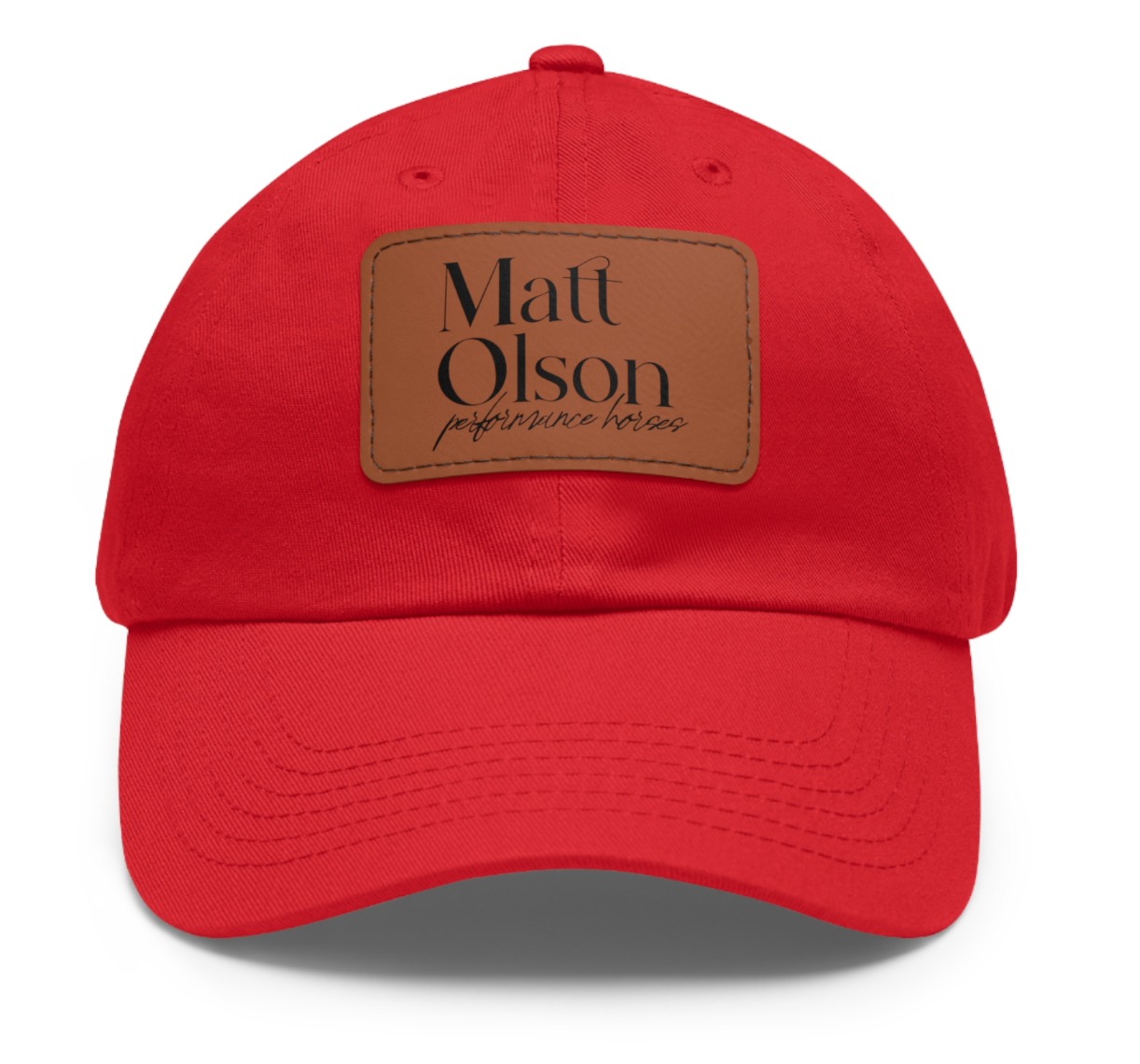 Matt Olson Performance Show Horses Logo Square Patch Cap