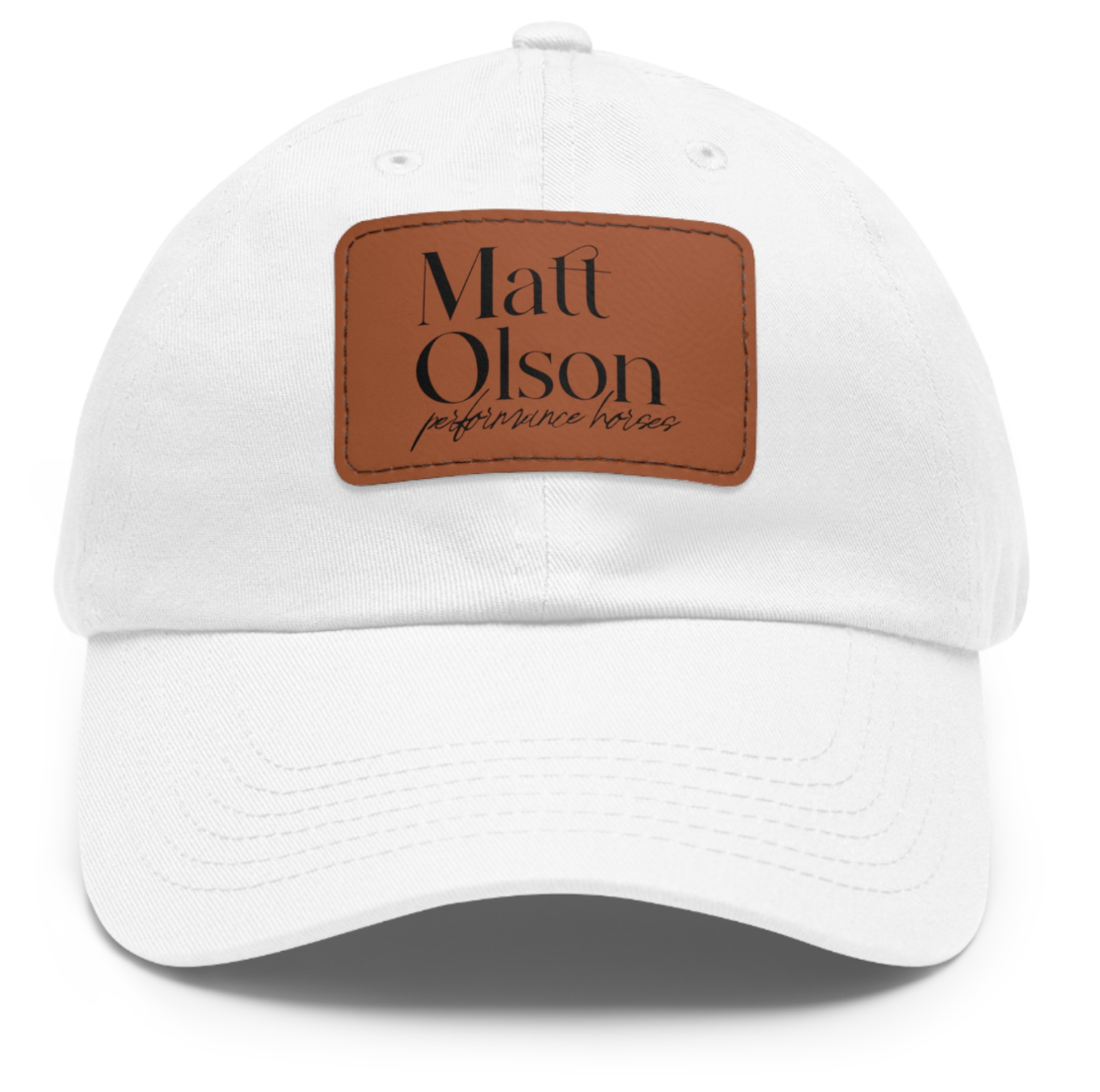 Matt Olson Performance Show Horses Logo Square Patch Cap