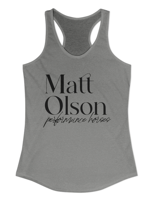 Matt Olson Performance Horses Chest Logo Racerback Tank
