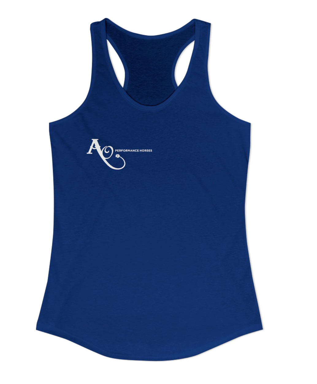 AO Performance Horses Chest Logo Racerback Tank