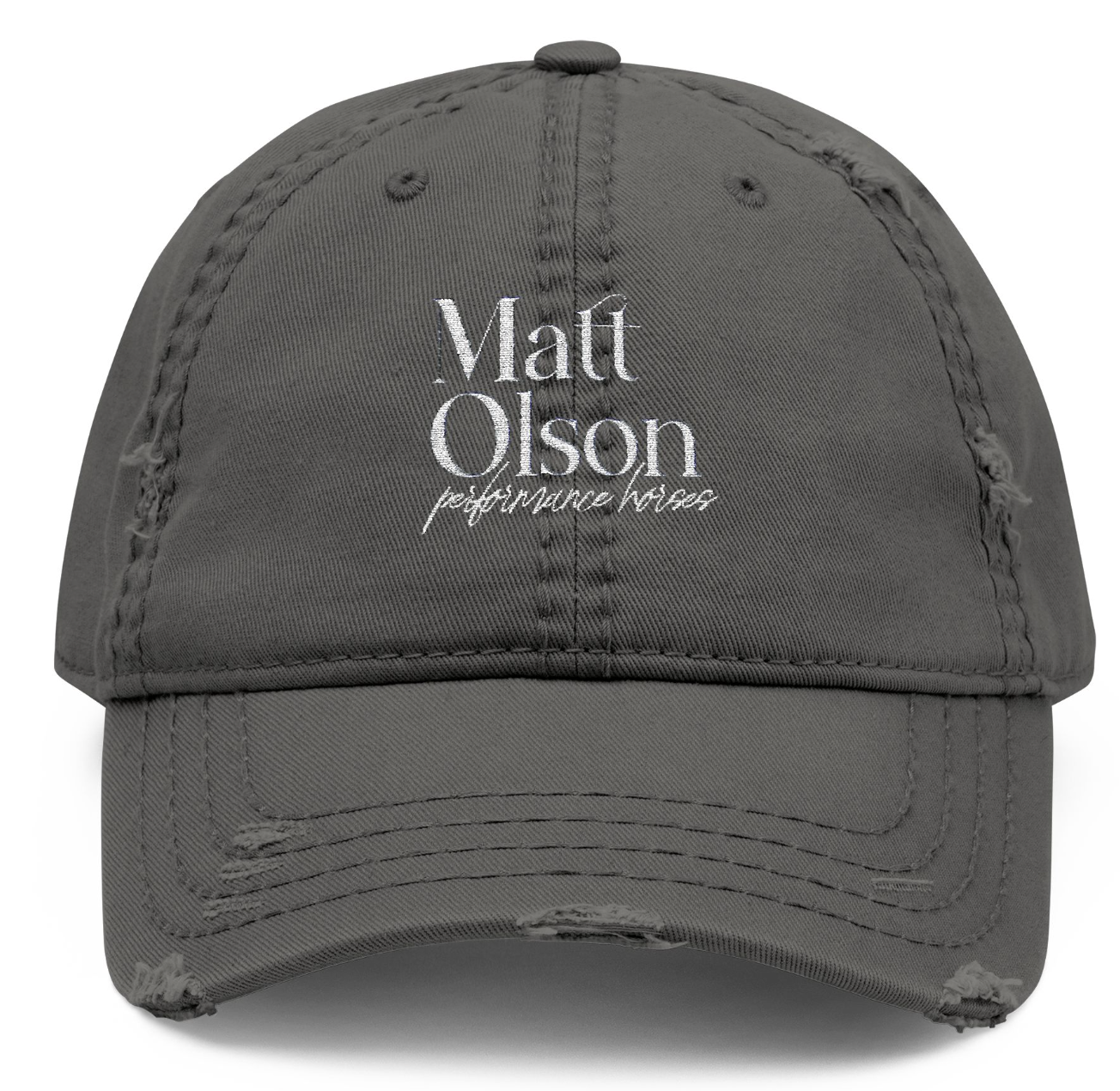 Vintage Cap Embroidery Matt Olson Performance Horses Logo