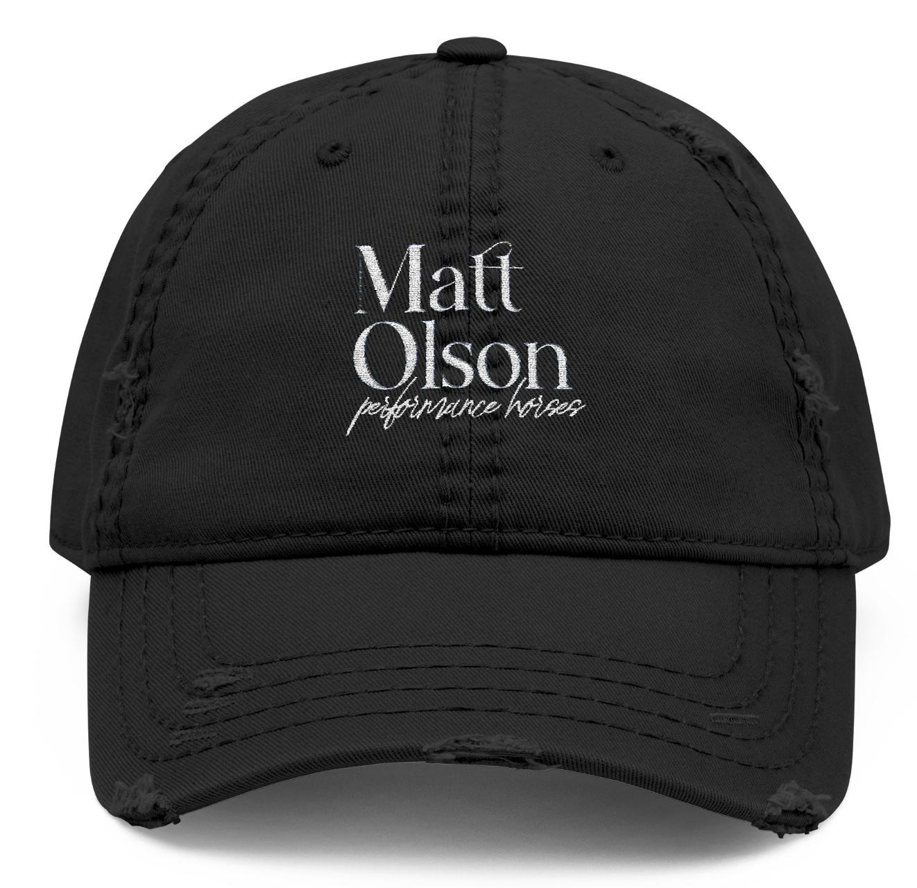 Vintage Cap Embroidery Matt Olson Performance Horses Logo