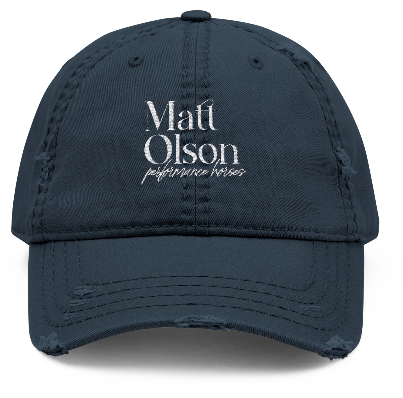 Vintage Cap Embroidery Matt Olson Performance Horses Logo