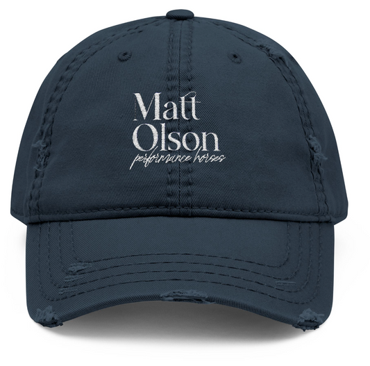 Vintage Cap Embroidery Matt Olson Performance Horses Logo