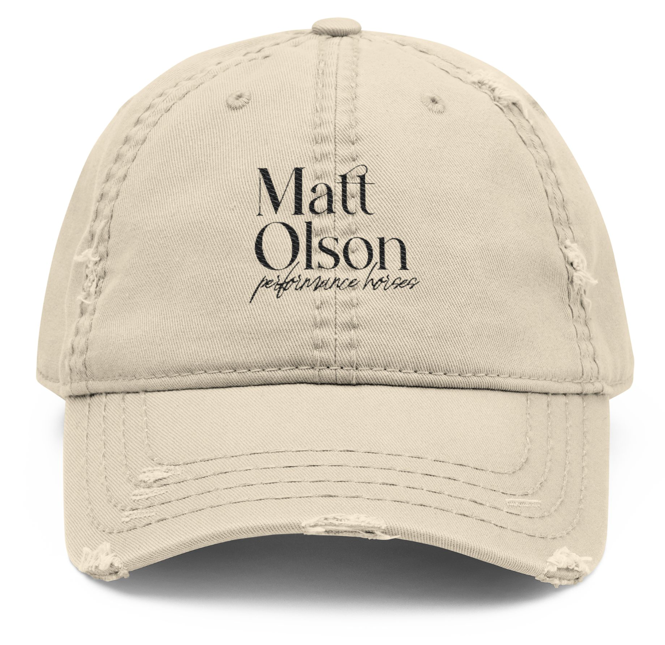 Vintage Cap Embroidery Matt Olson Performance Horses Logo