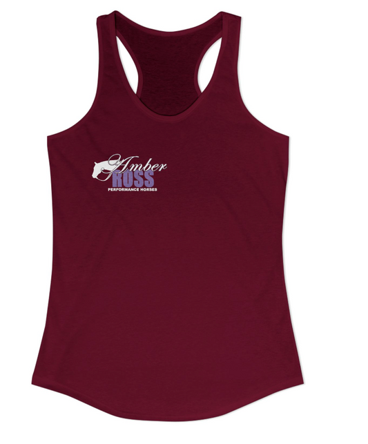 Amber Ross Performance Horses Chest Logo Racerback Tank