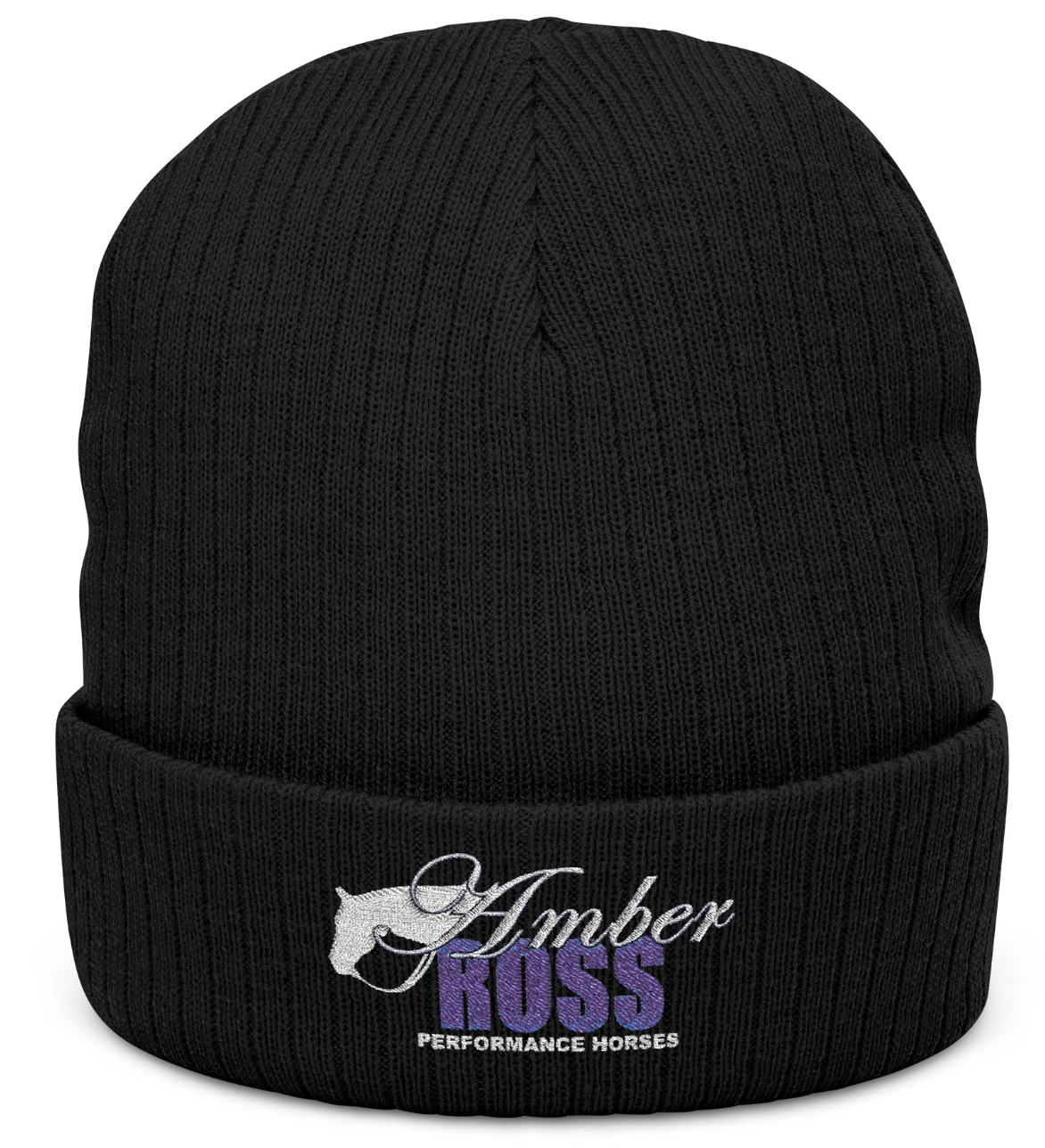Amber Ross Performance Horses Ribbed Knit Beanie