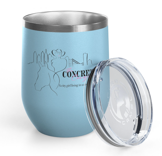 Concrete Cowgirl Wine Tumbler