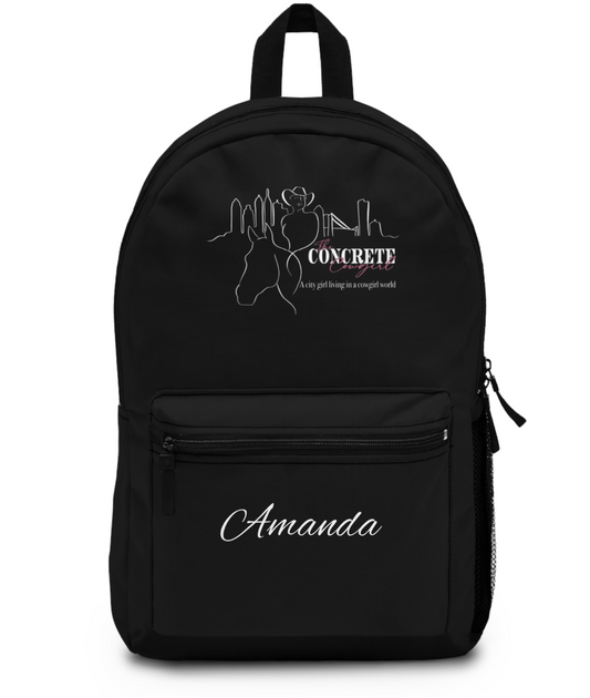 Concrete Cowgirl Horses Backpack