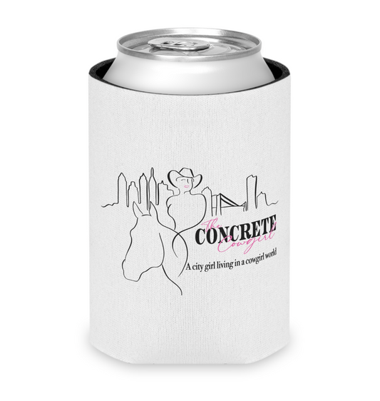 Concrete Cowgirl Horses Koozie