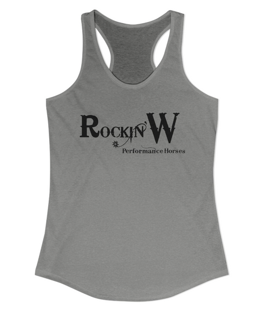 Rockin’ W Performance Horses Full Logo Racerback Tank Top