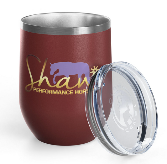 Shaw Performance Horses Wine Tumbler