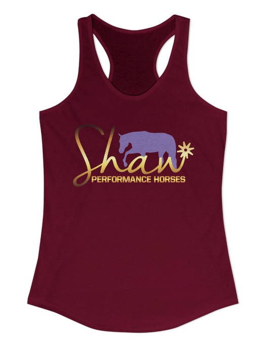 Shaw Performance Horses Logo Racerback Tank