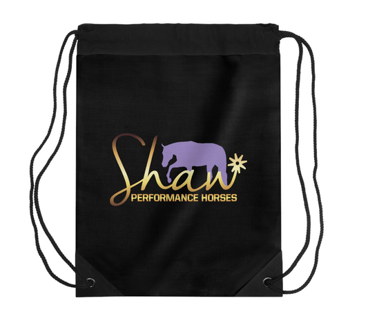 Shaw Performance Horses Drawstring Bag