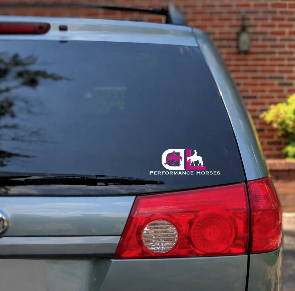 Dana Laing Performance Horses Logo Car Decal