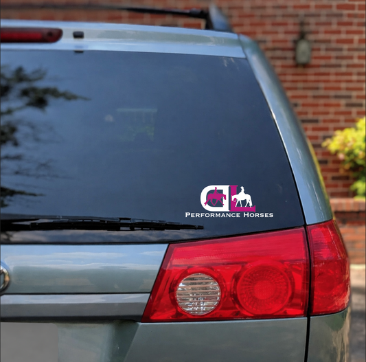 Dana Laing Performance Horses Logo Car Decal