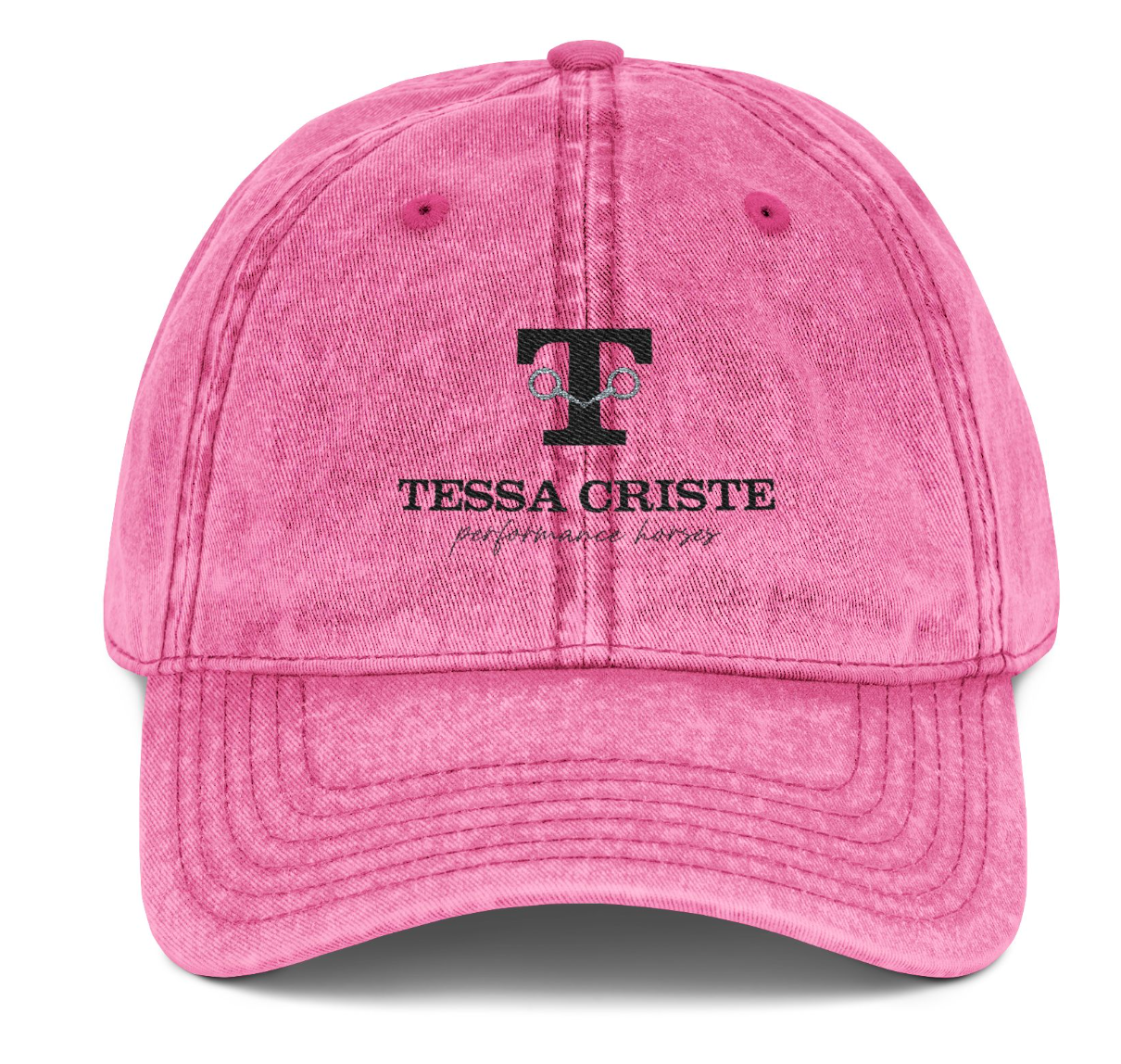 Vintage Cap Embroidery Tessa Criste Performance Horses Logo