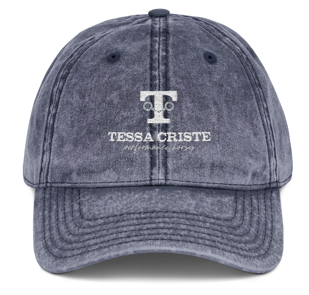 Vintage Cap Embroidery Tessa Criste Performance Horses Logo