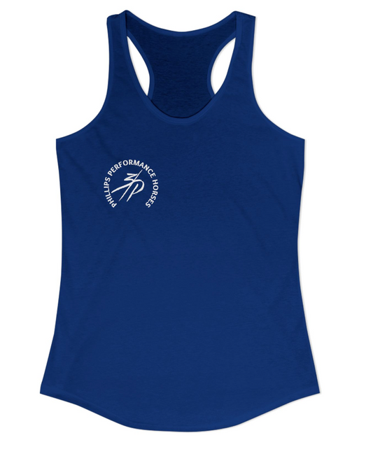 Phillips Performance Horses Chest Logo Racerback Tank
