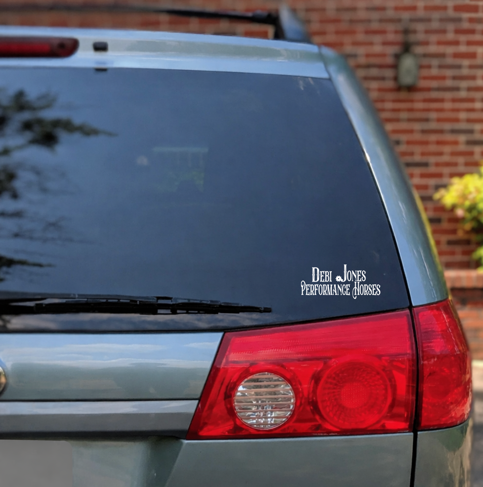Debi Jones Performance Logo Car Decal
