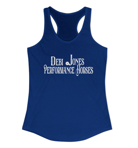 Debi Jones Performance Horses Logo Racerback Tank