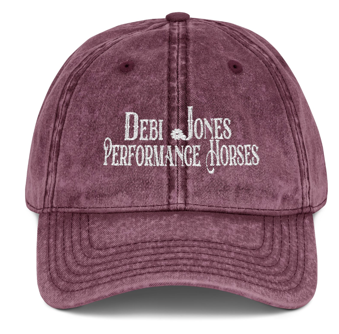 Vintage Cap Embroidery Debi Jones Performance Logo