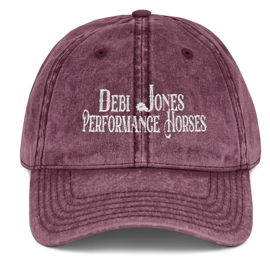 Vintage Cap Embroidery Debi Jones Performance Logo