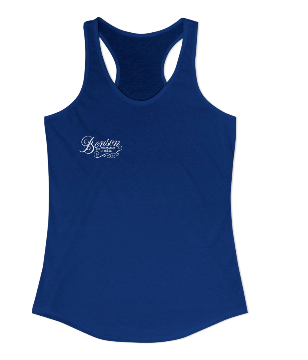 Benson Performance Horses Chest Logo Racerback Tank