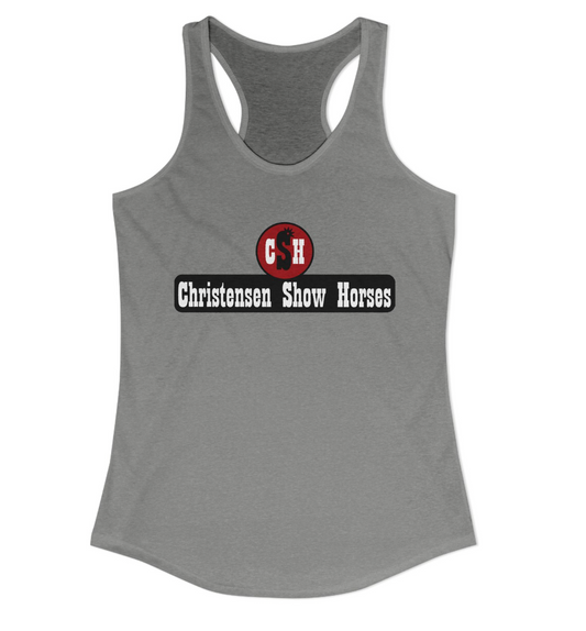 Christensen Show Horses Full Logo Racerback Tank