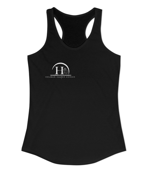 Holman Halter Horses Chest Logo Racerback Tank