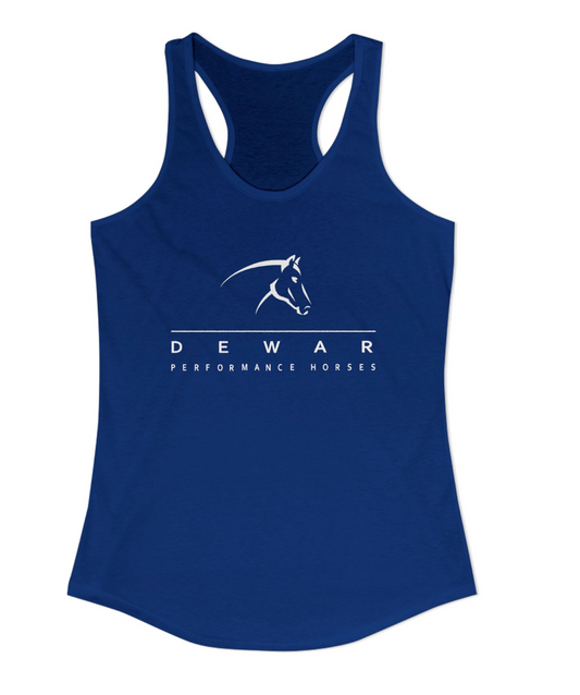 Dewar Performance Horses Full Logo Racerback Tank