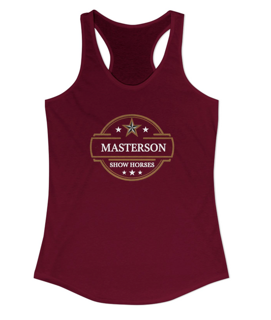 Masterson Show Horses Full Logo Racerback Tank