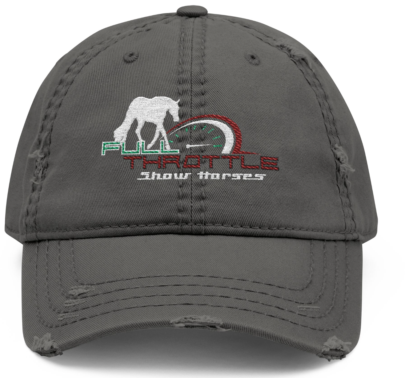Full Throttle Show Horses Embroidery Horse Hat