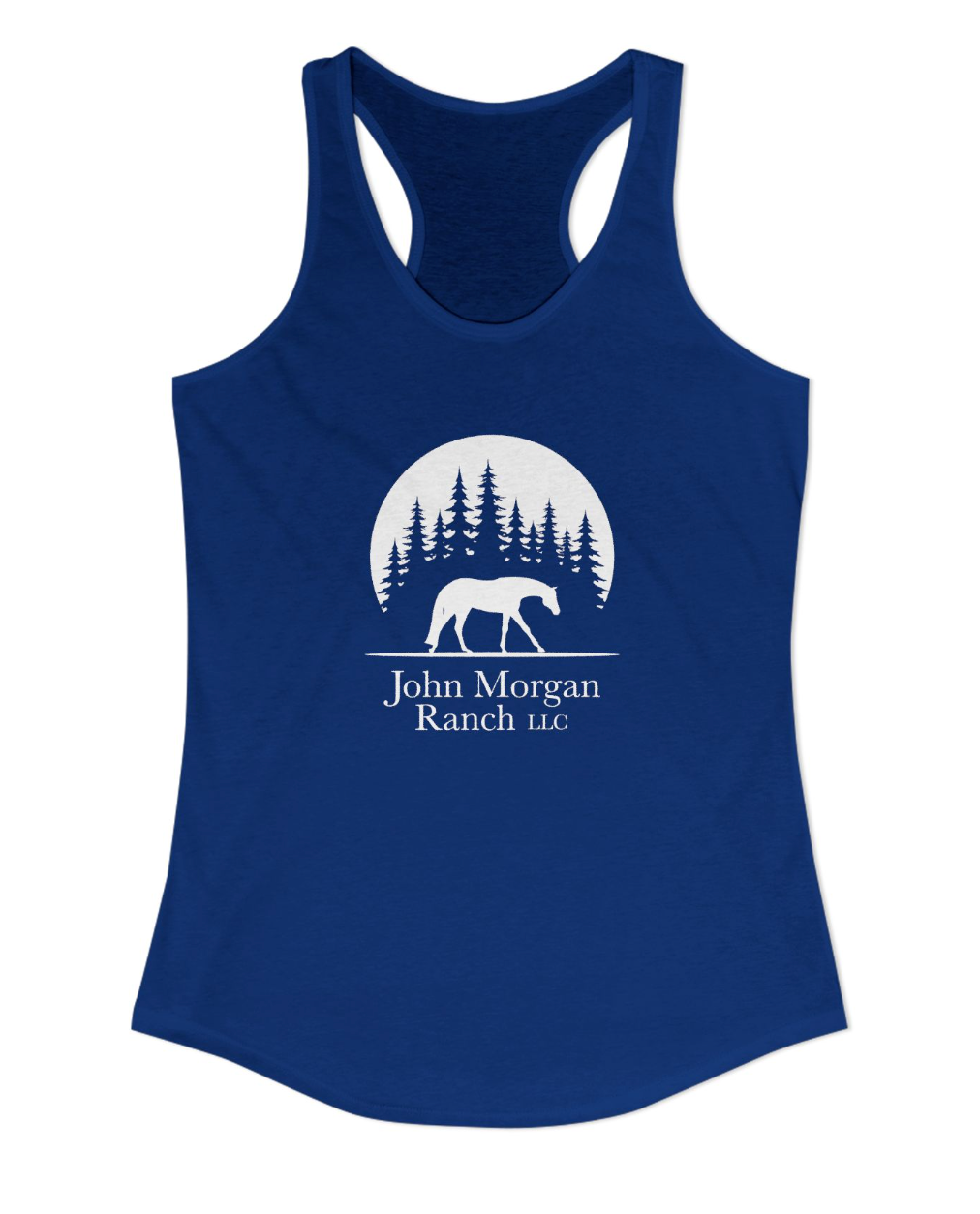 John Morgan Ranch Full Logo Racerback Tank