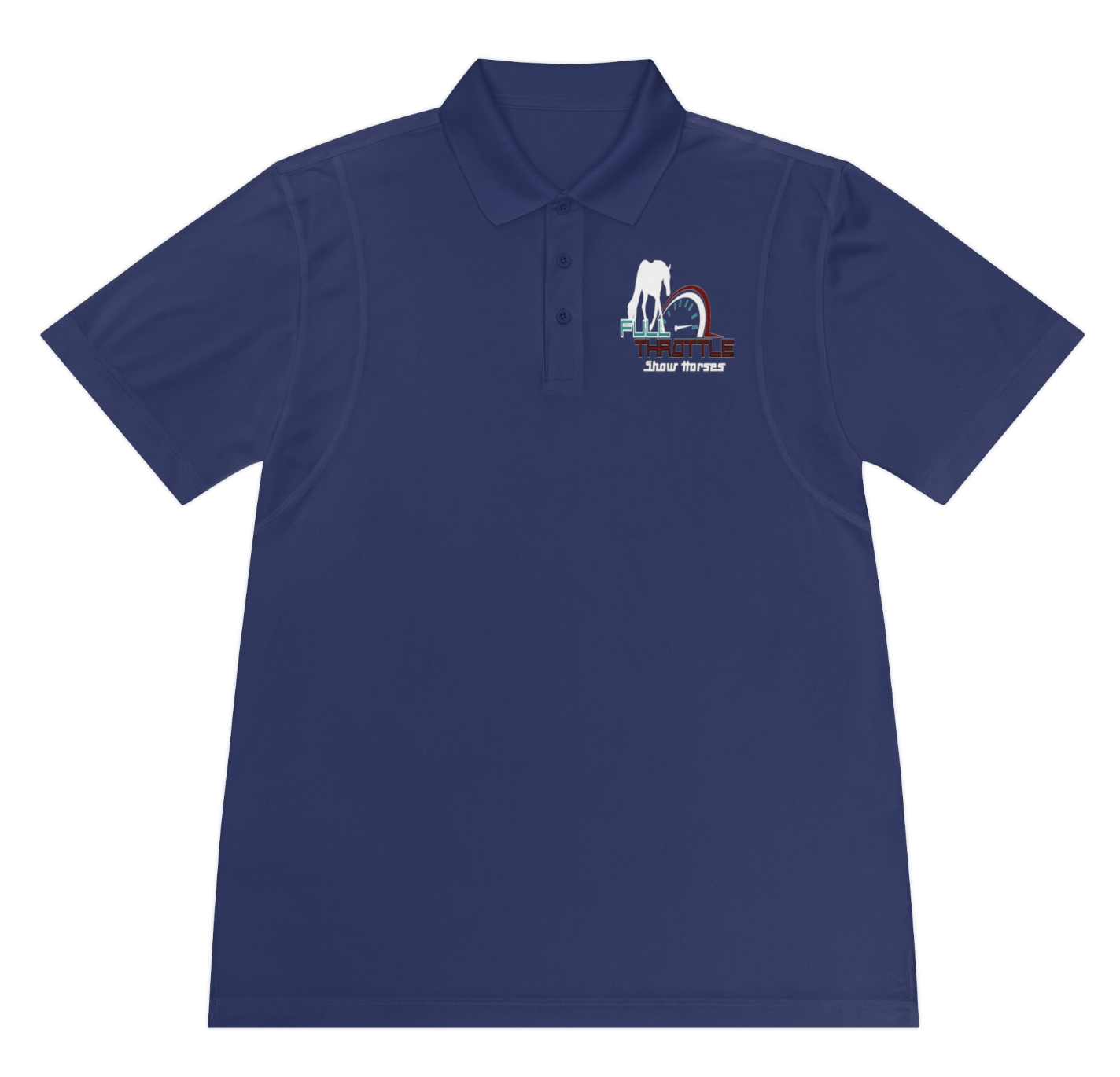 Full Throttle Show Horses Chest logo Polo