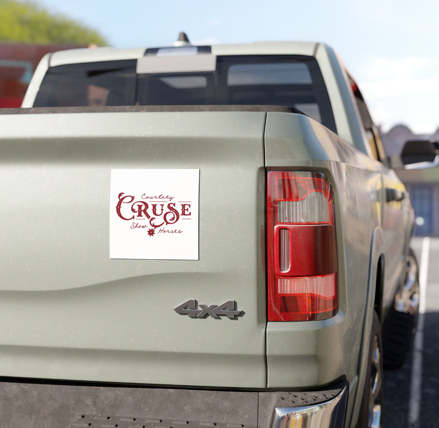 Courtney Cruse Show Horses Car Magnets