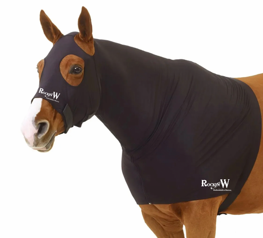 Rockin'W Performance Horses Mesh Horse Hood