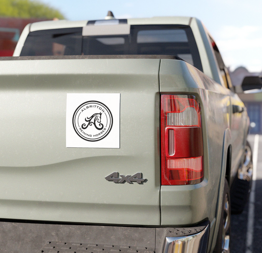 Albritton Reining Horses Car Magnet