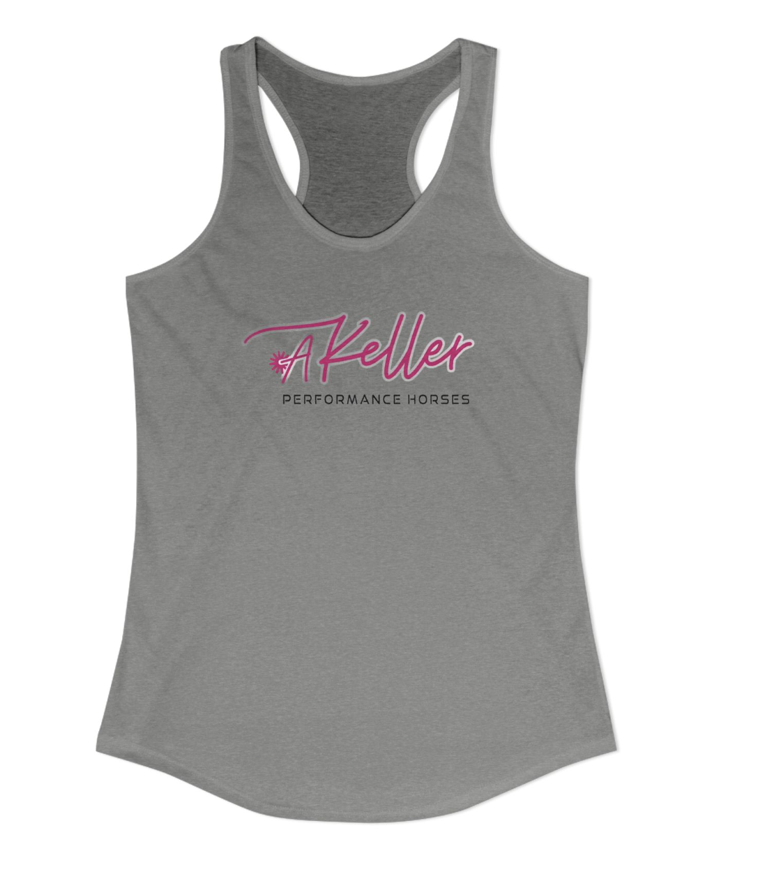 Akeller Performance Horses Full Logo Racerback Tank