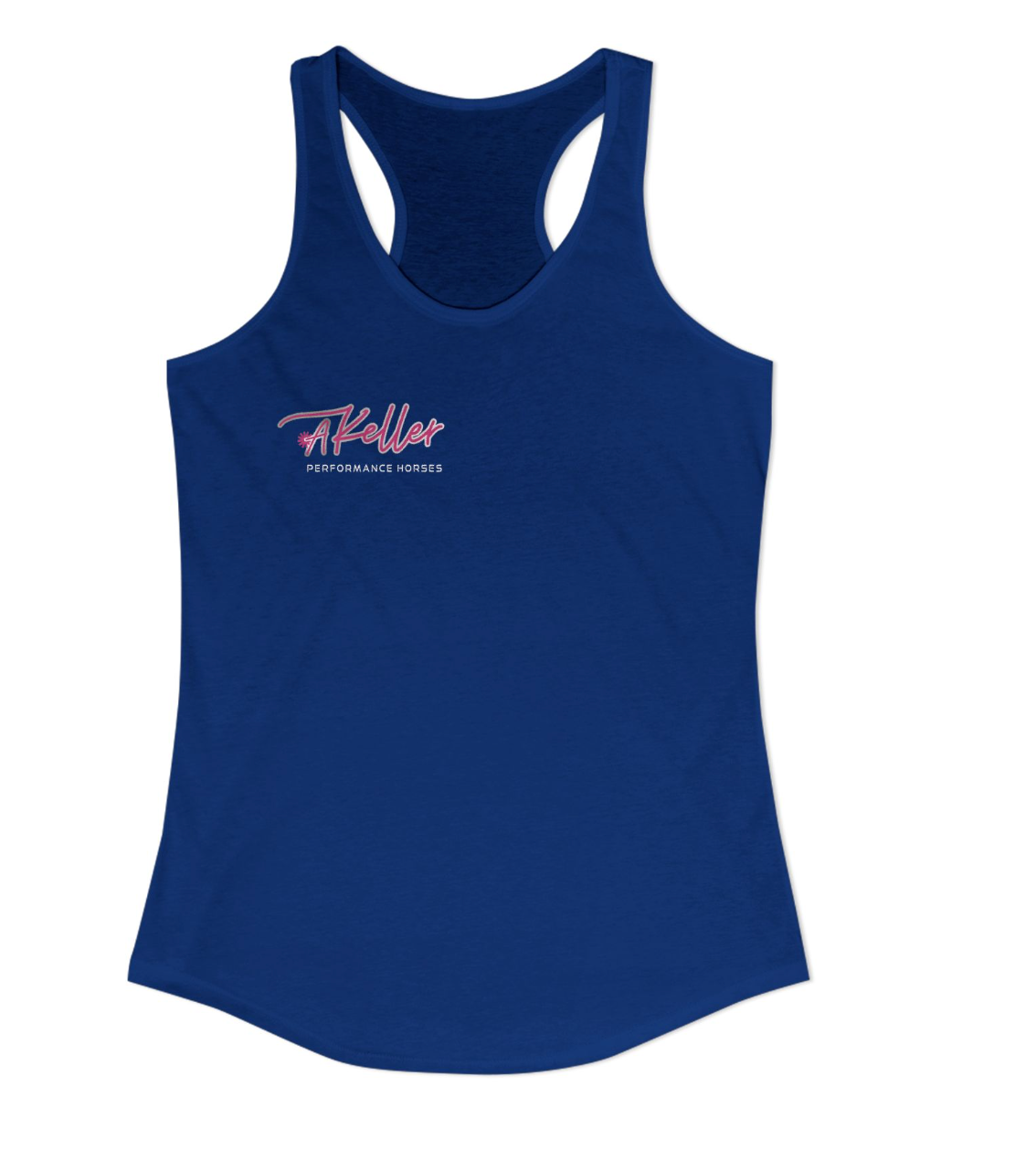 Akeller Performance Horses Chest Logo Racerback Tank