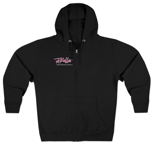 Akeller Performance Horses Zip Up Hoodie