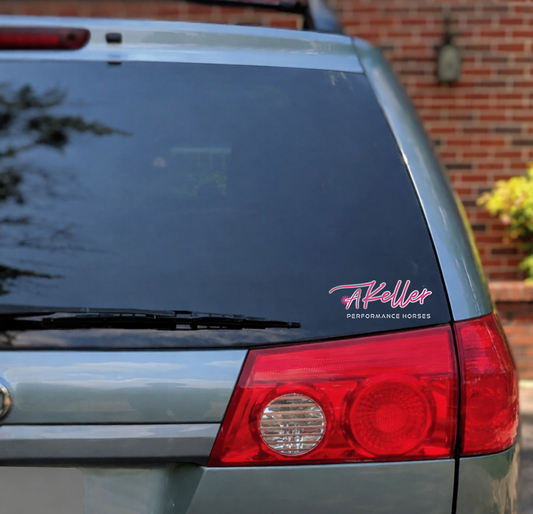 Akeller Performance Horses Car Window Decal