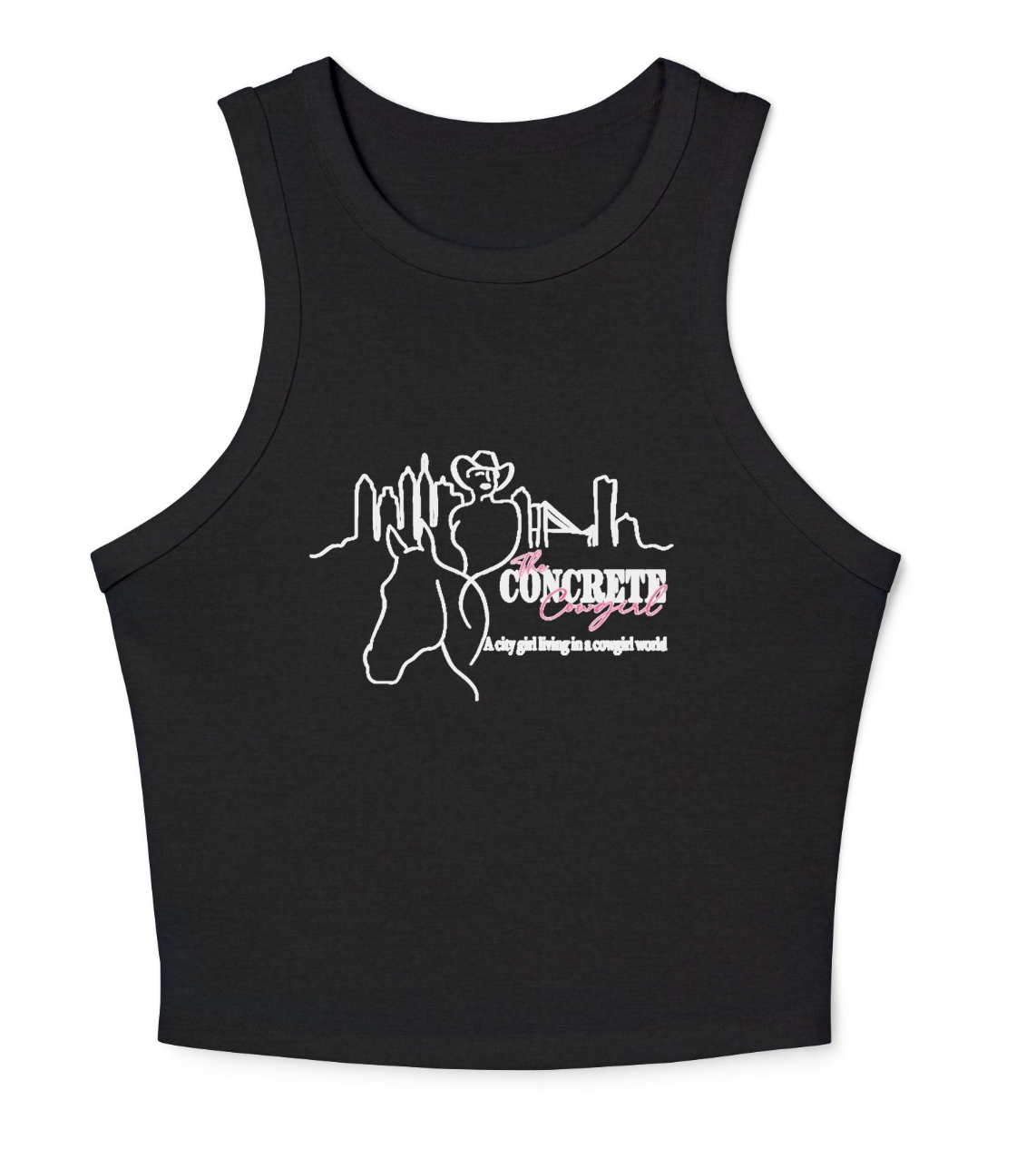Concrete Cowgirl Women's Micro Rib Racer Tank Top