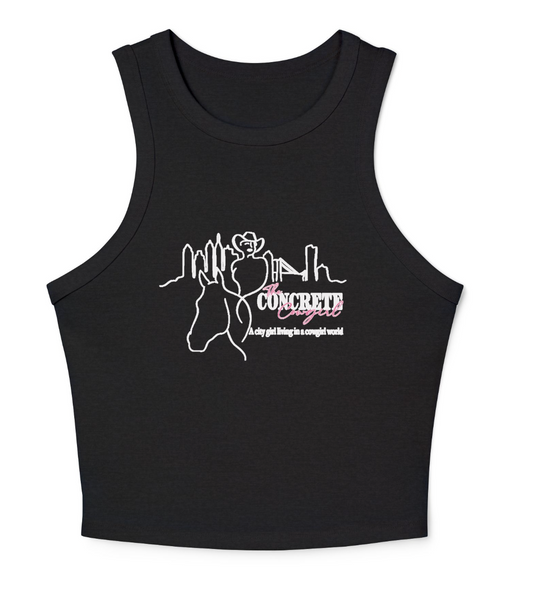 Concrete Cowgirl Women's Micro Rib Racer Tank Top