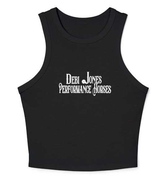 Debi Jones Performance Horses Women's Micro Rib Racer Tank Top