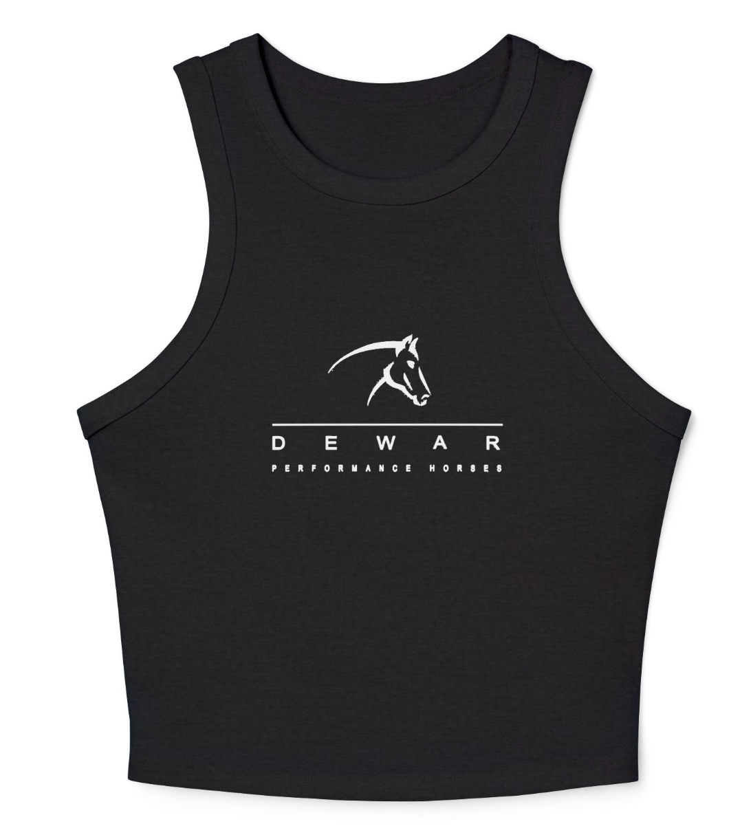 Dewar Performance Horses Women's Micro Rib Racer Tank Top